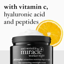 Philosophy Anti-Wrinkle Miracle Worker+ Line Correcting Moisturizer Overnight Cream -Deals Nude Flair Store 2535869cm alt03