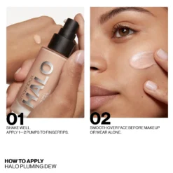 Smashbox Halo Plumping Dew Illuminating Moisturizer + Hyaluronic Acid -Deals Nude Flair Store 2584377cm alt07