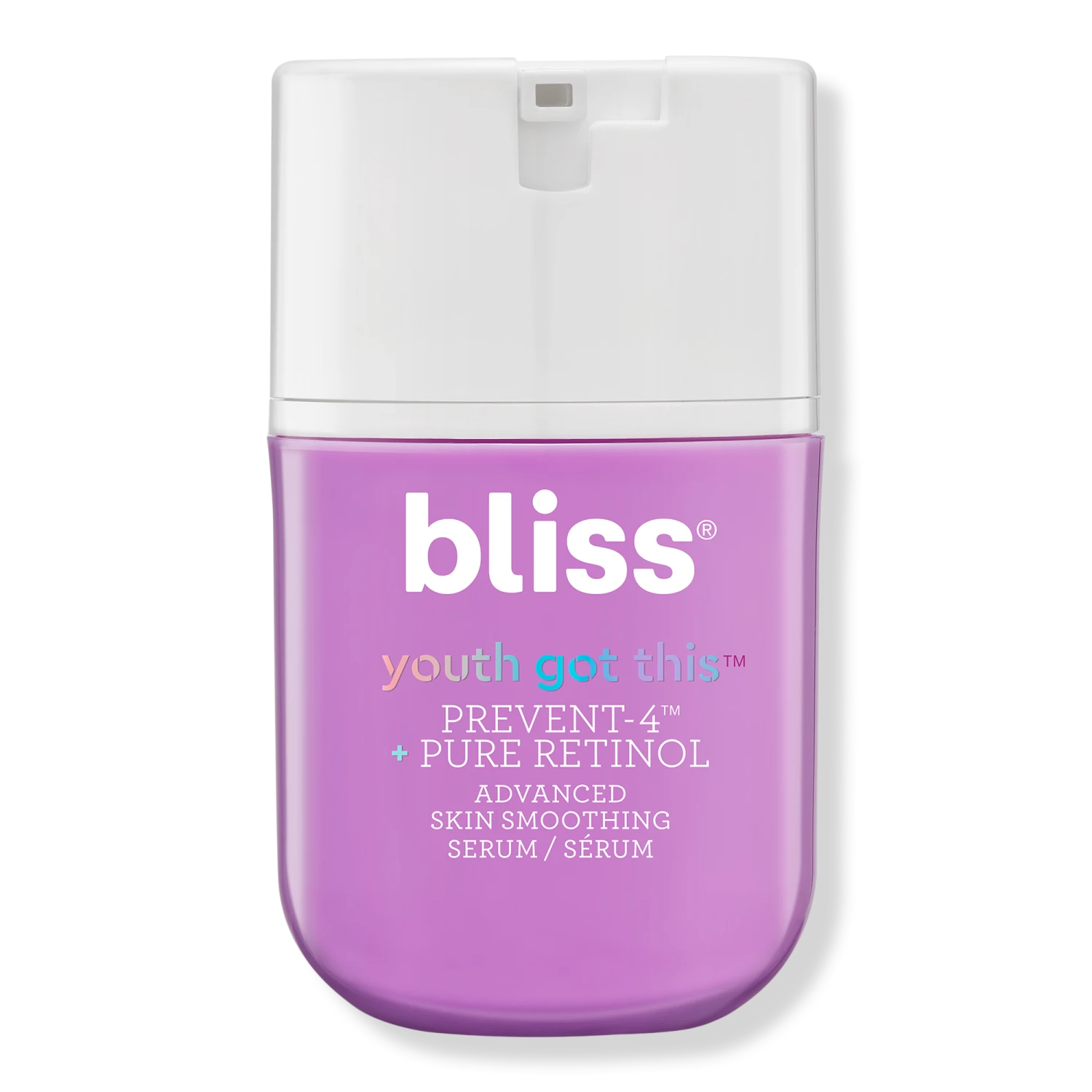 Bliss Youth Got This Prevent-4 + Pure Retinol Advanced Skin Smoothing Serum 1 Bliss Youth Got This Prevent-4 + Pure Retinol Advanced Skin Smoothing Serum