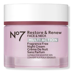 Restore & Renew Face & Neck Multi Action Fragrance Free Night Cream -Deals Nude Flair Store 2590088