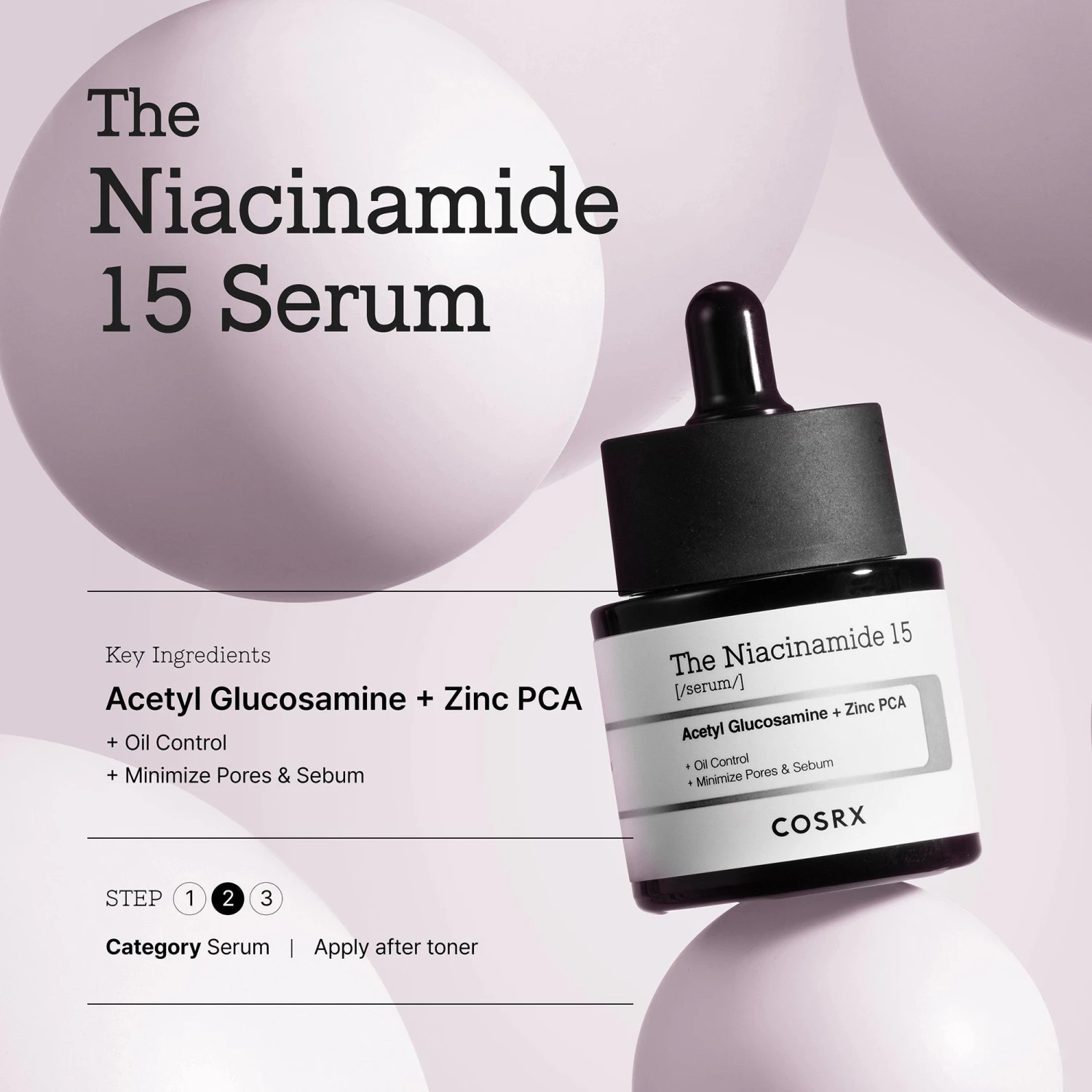 Cosrx The Niacinamide 15 Serum With Acetyl Glucosamine + Zinc PCA 3 Cosrx The Niacinamide 15 Serum With Acetyl Glucosamine + Zinc PCA - Image 3